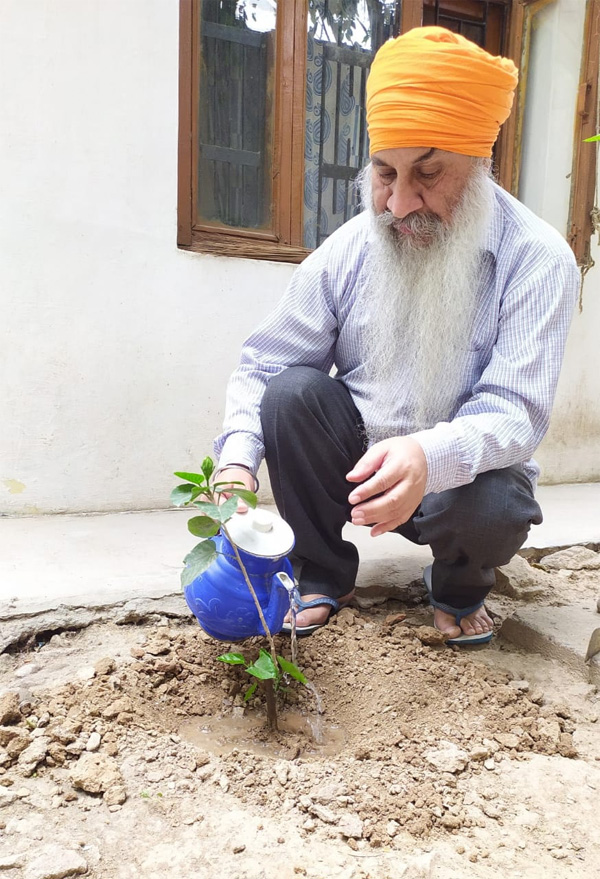 Planted a sapling on the occasion of International Labour Day.